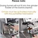 54mm Espresso Dosing Funnel, MATOW Stainless Steel Coffee Dosing Ring Compatible with Breville 54mm Portafilter