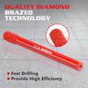 Goldblatt 10PCS 1/4" Diamond Drill Bits, 6mm Diamond Hole Saw Kit for Porcelain Tile Ceramic Concrete Granite Marble Hard Materials (not for Wood)