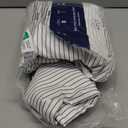 Duvet Cover Full Size Set - Extra Soft Floral Duvet Cover 80 x 90 with 2 Pillow Shams - Comfy, Cozy, Breathable Floral Bedding Set - Hotel Luxury & Fade Free with Zipper Closures & Ties - Grey Stripes (09 - Fine Lines (No Comforter))