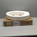 NOVA Medical Products Toilet Seat Riser, Raised Toilet Seat, White, 1 Count