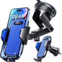 VANMASS [True Military-Grade] Car Phone Holder [Best Suction & Clip] Cell Phone Mount for Dashboard Windshield Vent Truck Cradle Dash Stand for iPhone 15 Pro Max 14 13 12 Android, Blue