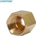 LTWFITTING 3/16 OD Brass Compression Union,Sleeve Ferrule,Nut Sets (Pack of 130)