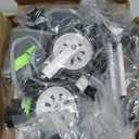 Adjustable Dog Wheelchair for Back Legs Mobility Support Lightweight Pet Wheelchair for Disabled Hind Legs Walking Stable Dog Cart for Pets (White XS for 11-17.6lb)