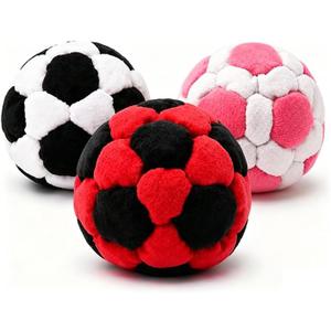 2026 Updated Footbag, Professional Well-Filled Kick Ball, Durable Hand-Made Soft Dirt Foot Bag for Beginners,Foot Sports,Outdoor Play,Party Games and Coordination Training (3 PCS)