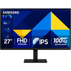 Samsung 27" (S30GD) Essential Monitor with IPS Panel and Tilt Only Stand, 100Hz Refresh Rate, Ergonomic Design, Advanced Eye Care, Game Mode, LS27D304GANXZA