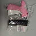 Stitch Gun for Clothes Stitchy Tagging Gun for Clothing Stitchy Quick Clothing Fixer -Includes 1,000 Black Fasteners & 1,000 White Fasteners & 6 Needles(Pink+FloralWhite)