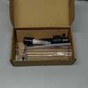 Soap Dispenser for Kitchen Sink, Built in Sink Soap Dispenser Lotion Dispenser with 17 Ounce Bottle, Stainless Steel Sink soap Dispenser, Black