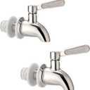 Stainless Steel Spigot for for Beverage Dispenser, 1 Pack Drink Dispenser Spigot Replacement Beverage Dispenser Spout Drink Spigot Water Dispenser Faucet (1)