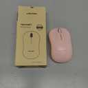 TECKNET Wireless Mouse for Laptop, 2.4G Silent Mouse Quiet Click, Small Portable Computer Mouse, 5 DPI Levels, Cordless Mice for PC, Chromebook, Mac - Pink (2.4G Connection)