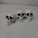 KatchOn, Life Size Human Skull Model 1:1 - Realistic Halloween Human Skull Replica Model | Resin Skull Head Props for Outdoor Halloween Decorations for Home | Skull Decorations Indoor, Pack of 3