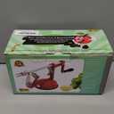 Apple Peeler Corer, Long lasting Chrome Cast Magnesium Alloy Apple Peeler Slicer Corer with Stainless Steel Blades and Powerful Suction Base for Apples and Potato(Red)