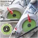 4-1/2" Circular Saw Blades Set,6pcs HSS/TCT/Diamond Saw Blades for Cutting Wood Metal Plastic Tile 3/8 inch Arbor
