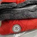 Fragralley Dog Winter Coat, Waterproof Windproof Reflective Fleece Jacket with Harness Hole, Warm Snow Vest for Small Medium Large Dogs, Ideal Gifts (Red)