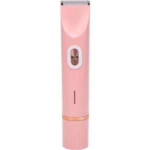 JTLB Electric Bikini Hair Trimmer USB Rechargeable IPX7 Water Proof Dual Head Hair Trimmer for Underarms Legs Arms Face (Pink)