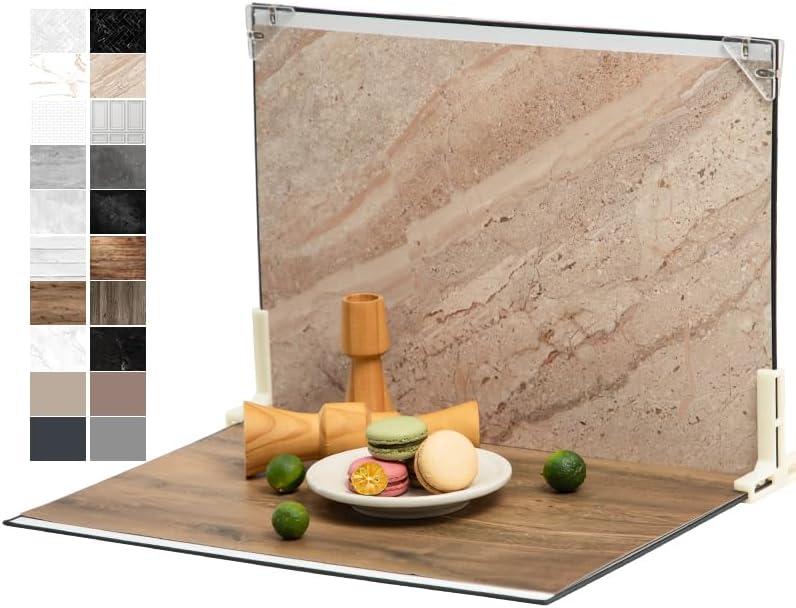 10Pcs 20Patterns Photo Backdrop Board Photography Table Top Small Shooting Kit (Small Size 16x11.5in), MDAOCRY