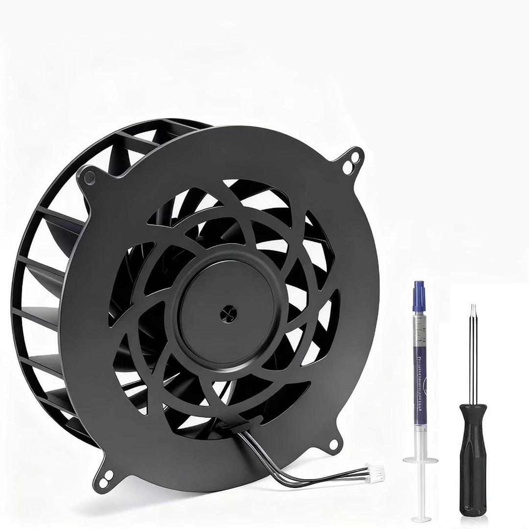 Replacement Fan Cooling Fan Internal Fan Replacement Compatible with PS5 Pro CFI-7000 CFI-7019 CFI-7021 CFI-7022 Series, DC12V 3-Pin PVB120M12H-P01-AE (PS5 Pro)