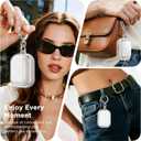 2 x for Airpods Pro 3 Case Clear, Soft TPU Transparent Anti-Yellowing for Apple AirPods Pro 3rd Generation (2025) Case Cover for Men & Women with Keychain, Military-Grade Shockproof, Clear+Stone