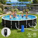 Above Ground Pool Filter Pump, 1000 GPH Powerful Swimming Pool Cartridge Filter Pump, ETL Certified Water Circulation and Filtration System with GFCI Protection - Keep Water Crystal Clean