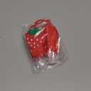 2Pcs Strawberry Empty Travel Hand Sanitizer Bottle, Silicone Sleeve Refillable Empty Squeeze Leakproof Flip Cap Keychain, Hand Soap Holder Cosmetic Containers, Refillable Portable Travel Containers