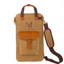 Drum Stick Bag, Waxed Canvas Drumstick Bag with Shoulder Strap, Length 17.72" x Width 10" x Height 1.57"