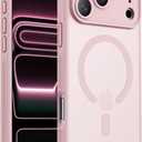Designed for iPhone 17 Pro Max Case, Compatible with MagSafe, [Camera Protection] [15FT Military Drop Protection] Shockproof Translucent Matte Anti-Slip Phone Case, 6.9", 6.9", Pink
