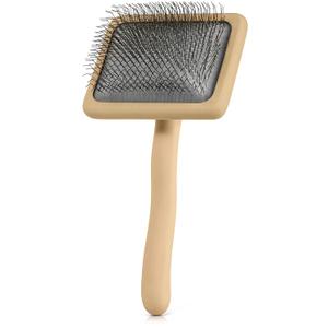 Slicker Brush for Dogs, Dog Grooming Supplies - Best Doodle & Poodle Brush for Long Haired Dogs - Goldendoodle Long Pin Detangler For Dematting