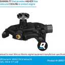 Quicksilver 8M0113734 Water Pump for Mercury V6 and V8 MerCruiser Engines