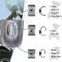 Stroller Cup Holder Fits for UPPAbaby Vista/Vista V2/Vista V3/Cruz/Cruz V2/Minu/Minu V2/Minu Duo, Securely Hold The Cup, Quick Attachment, Folds with Stroller, Drinking On The Go, Grey