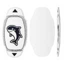 Olitizfy 35in Wooden Skimboard EVA Non-Slip for Teens Adult Beginners（Shark）