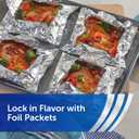 Reynolds Wrap Everyday Strength Aluminum Foil Roll, Freezer and Grill Safe, Great for Foil Packets and Home Cooking, 12 Inches Wide, 200 Total Sq. Ft.