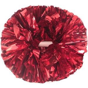 Hooshing 2/6/12PCS Cheerleading Pom Poms with Baton Handle for Team Spirit Sports Dance Cheering Kids Adults (Red)