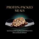 Sheba Perfect Portions Wet Cat Food Cuts in Gravy, Roasted Chicken Entree, with Sustainable Salmon, Tender Turkey Entree, 2.6 oz. Twin-Pack Trays (24 Count, 48 Servings)