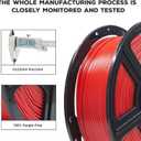 FLASHFORGE PLA Filament 1.75mm Red, 3D Printer Filament 1kg (2.2lbs) Spool, Dimensional Accuracy +/- 0.02mm, 3D Printing Filament Easy to Use and Fits for Most FDM 3D Printers
