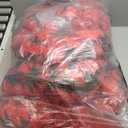 8 Pcs x 8.2 ft Flower Garland Artificial Rose Vine Flowers with Green Leaves Hanging Fake Roses Vine for Room Party Home Wedding Birthday Christmas Wall Arch Decor, Spring Red Flower