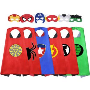Outdoor Toys for Toddlers Age 3-5 - Party Favor for Kids, Superhero Dress up Gifts for 3-7 Year Old Boys Girls Costumes Supplies 6 Pcs