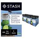 Stash Tea Double Bergamot Earl Grey Black Tea - Caffeinated, Non-GMO Project Verified Premium Tea with No Artificial Ingredients, 18 Count (Pack of 6) - 108 Bags Total