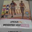 APEXUP Weighted Vest with 5lbs/10lbs/15lbs/20lbs/25lbs/30lbs Weights and Reflective Stripe, Weight Vest Men Women for Workout, Strength Training, Running (Black)