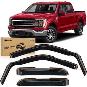 Nilight in-Channel Rain Guards for Ford F150 2021 2022 2023 2024 Super Cab, F250 F350 F450 F550 2023 2024 Super Duty Super Cab,Vent Window Visors, Original Window Deflectors-4PCS (Ford F150 Super Cab 2021-2024)