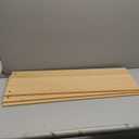 IOTXY Small Narrow Corner Bookcase - 59 Inches Tall Gap Freestanding Storage Cabinet, 6 Lattices Open Shelves Tower Rack with Door, Cubes Bookshelf in Oak