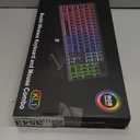 Wireless Keyboard and Mouse Combo, RGB Backlit, Rechargeable & Light Up Letters, Full-Size, Soft Typing, Sleep Mode, 2.4GHz Quiet Keyboard Set for Mac, Windows, Laptop, PC, Trueque KM42Pro (Black)