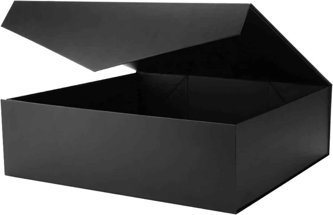 Black Extra Large Gift Box with Lids for Presents, 1 Count