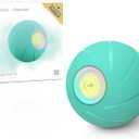 Interactive Dog Toys, Wicked Ball PE, 3 Interactive Modes,Enhanced Rubber Active Rolling Dog Toy with LED Lights for Medium Large Dogs, Motion-Activated Dog Stimulation Toy for Boredom Relief