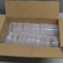 Framendino, 20 Pack 3 Inch Empty Plastic Capsules Translucent Round