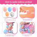 Pink Dog Paw Balloon Arch Garland Kit, Kids 5th Birthday Party Decorations, with Paw Print Balloons and multicolour Balloons for Girls Puppy Themed Birthday Baby Shower Party Decorations