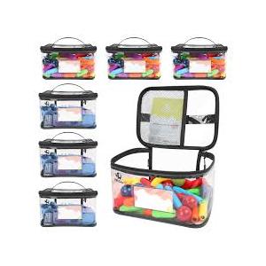 BEBOAN 6 pack Toy Storage Bags Black