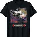 World War 2 British Aircraft Supermarine Spitfire Fighter T-Shirt