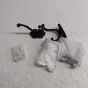 Zonon 4 Pcs Vintage Coat Hooks Antique Black Wall Hooks Towel Hooks for Hanging Purse Hat Keys Clothes Curtain Unique Heavy Duty Bathroom Hooks for Wall