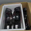 LED DRL Headlight Assembly, Headlights Kit Compatible with 1999-2002 Chevy Silverado 1500 2500/2001-2002 Silverado 1500HD 2500HD 3500HD Replacement Headlamp Black Housing Amber Reflector