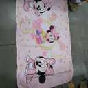 Baby Minnie Mouse Photo Backdrop 1st Birthday Party Supplies Pink Gold, 7x5 ft