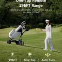 NAVEE Birdie 3 Electric Golf Cart, 295ft Remote Control, Smart Power Assist, 36 Hole Battery, 240W Dual Motor, All Terrain 4+1 Wheels, Foldable, Smart App, Adjustable Speed Electric Golf Push Cart